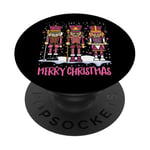 Joyeux Noël Casse-Noisette Pink Squad Soldat Jouet Assorti PopSockets PopGrip Adhésif