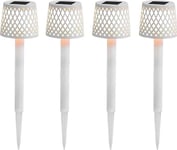 New Garden New Garden Gretita Solar Lamp Garden Spike 4 Units White