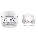 Bundle of Olay Collagen Peptide Face Moisturiser Day Cream SPF 30 50ml + Olay Collagen Peptide Eye Cream 15ml