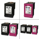 Genuine Hp 302 / 302xl Black & Colour Ink Cartridges For Hp Officejet 3833