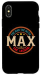 Coque pour iPhone X/XS MAX The Man The Myth The Legend Vintage Personnalisé