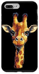 Coque pour iPhone 7 Plus/8 Plus Girafe pixel ludique dans un style rétro pour enfants, filles, garçons