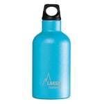 Laken Thermo Futura Vacuum Insulated Stainless Steel Water Bottle Narrow Mouth, 12 Ounce, Cyan