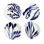 Royal Doulton 1815 Pacific Plate 24cm 9.4in 2025 Mixed Patterns Blue Set of 4