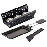 KUHN RIKON Raclette Set Candle Light Mini Noir, Autre, Poêlon à raclette antiadhésif