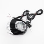 60V Angel Eyes LCD Ljus Hastighetsdisplay Batteri Horn Spotlight Strålkastare Omkopplare Nyckel Harley [kk] Black