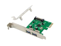 Conceptronic Emrick06g, Pcie, Usb 3.2 Gen 1 (3.1 Gen 1), Pci 2.0, Sata 15-Pin, Grön, Pc