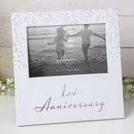 Amore 1st Anniversary Wedding Photo Picture White Frame 1 Year 6x4 Gift Boxed