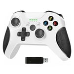 Langaton ohjain, joka on yhteensopiva Xbox One, Xbox Series X/S, Xbox One X/S, PC-2.4GHZ Gamepad-White kanssa