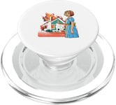 Little girl burning down the house meme old fashion image PopSockets PopGrip for MagSafe