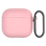 AirPods 4 Skal i Silikon med Karbinhake Rosa