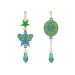 Japanese  Anime Jojo Inspired Jojo's Bizarre Adventure Enamel Dangly Earrings