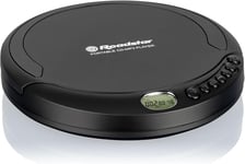 PCD-498NMP/BK Discman Lecteur CD-MP3 / WMA, CDA, CD-R, CD-RW, Portable avec Écouteurs Inclus, sans Fil, Fonction Antichoc, Écran LCD, Piles, Câble USB, Noir