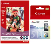 Cartouche Canon CL-511 ChromaLife Pack (3 couleurs + Papier photo)