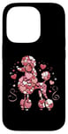 iPhone 14 Pro Love Heart Pattern Valentines Day Poodle Love Case