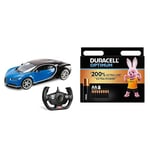 Mondo-BugattiChironRadiocommandeEchelle1/14,Colorisaléatoire + Piles AA Duracell Optimum (lot de 8) - Piles Alcalines 1,5V - Jusqu’à 200% plus longtemps ou plus puissant - Alimentez vos appareils éner