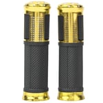 ROSEBEAR 1 Pair Aluminum Alloy Motorcycle Handlebar Hand Grips Motorcycle Modification Accessory ( Gold )