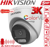 HIKVISION 3K ColorVu 5MP CCTV Camera Audio In Night Vision Outdoor Up to 40M IR