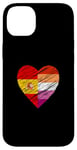 Coque pour iPhone 14 Plus Drapeau LGBTQ Espagne Lesbienne Pride Cœur Amour LGBTQIA