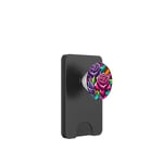 Floral Rose Botanical Art, Vibrant Street Style, Love Roses PopSockets PopWallet for MagSafe