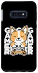 Coque pour Galaxy S10e Kawaii Gamer Cute Anime Dog Corgi Jouant aux Jeux Vidéo