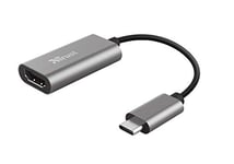 Trust Dalyx Adaptateur USB-C vers HDMI, HDR et au HDMI 2.0 (4k 60Hz), pour Un Moniteur HDMI Externe ou TV, Macbook/Chromebook/Ordinateur Portable/PC