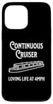 Coque pour iPhone 13 Pro Max Péniche fluviale vintage Boat Life Continuous Cruiser