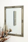 Mirror Large Gunmetal/Gold Full Length Wall Mounted 3ft5 x 2ft5 (104cm x 73cm)