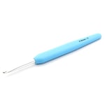 KnitPro Waves Crochet Hooks – 4.5mm Crochet Hook, Ergonomic Soft Handles, Soft Rubber Grip for Arthritic Hands, Light & Comfortable Crochet Needles for Knitting, Sky Blue