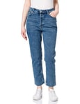 TOM TAILOR Denim 1024241 Jean Droit Lotte Taille Haute Femme ,10119 - Used Mid Stone Blue Denim ,30