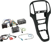 2DIN Kit Radioadaptersats Opel Astra 20092016 Farg Pearl Black