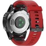 Rem för Garmin Fenix 5s / Fenix 5s Plus / Fenix 6s / Fenix 6s Pro, 20 mm bredd silikon Quick-Fit watch , flera färger (röd ),