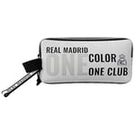 CYPBRANDS Real Madrid Trousse Triple avec 3 Corps Color One Club, Mixte Enfant, Blanc, Taille Unique