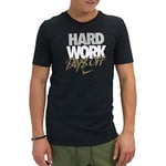 Nike Hard Work T-Shirt Homme, Noir, L