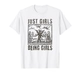 Vintage Witches Coven Girls Being Girls Funny Witchy Vibes T-Shirt