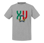 T-Shirt Enfant Xv Italie Rugby Sport Ballon Equipe