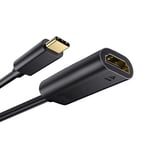 Adaptateur USB C vers HDMI [4K, Haute Vitesse] Adaptateur USB Type C vers HDMI pour Home Office, Thunderbolt 3/4 Compatible avec MacBook Pro/Air 2020, iPad Air, iPad Pro 2021,iMac,Samsung S21，XPS-6ft