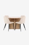 Venture Home - Matbord Strada med stol Night - Beige