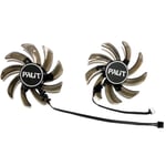 Palit GeForce RTX2060 2060S,GTX1660,1660ti,1660S,Touriste OC,Fouille de carte,Ventilateur de remplacement,Rapports de revenu,S2U, - Type a pair of fans