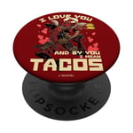 Marvel Deadpool I Love You And By You I Mean Tacos PopSockets PopGrip Adhésif