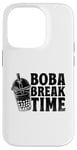 Coque pour iPhone 14 Pro Boba Break Time Thé au lait Bubble Tea Boba Pearl Lover