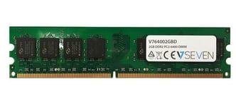 V7 DDR2 - modul - 2 GB - DIMM 240-pin - 800 MHz / PC2-6400 - ikke-bufret