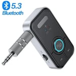 Bluetooth 5.3 Wireless Audio Adapter 3.5mm AUX Jack Car Kit Receiver Adapter