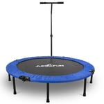 Mini Trampoline Fitness Jump4fun Pliable T-Bar - Ø122cm - Bleu