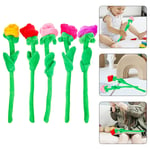 5 Pcs Pp Cotton Plush Rose Miss Artificial Flowers Roses Stuffed