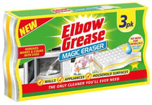 3x Elbow Grease Magic Stains Marks Eraser Remover Household Cleaning Sponge