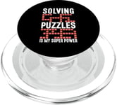 Résoudre Des Énigmes Est Mon Super Pouvoir Jeu Puzzler PopSockets PopGrip pour MagSafe