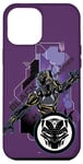 Coque pour iPhone 12 Pro Max Costume technique Marvel Black Panther Wakanda et masque de panthère