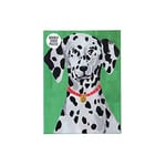 Talking Tables- Puzzle et Affiche Dalmatien Vert Double Face de 100 pièces illustrés, Animaux | pour Les Enfants, Adultes, Amoureux des Chiens, d'anniversaire, Cadeau de Noël, PUZZ-Dog-DAL