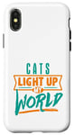 iPhone X/XS Cats Light Up My World Pet Lovers Kittens Vets Case